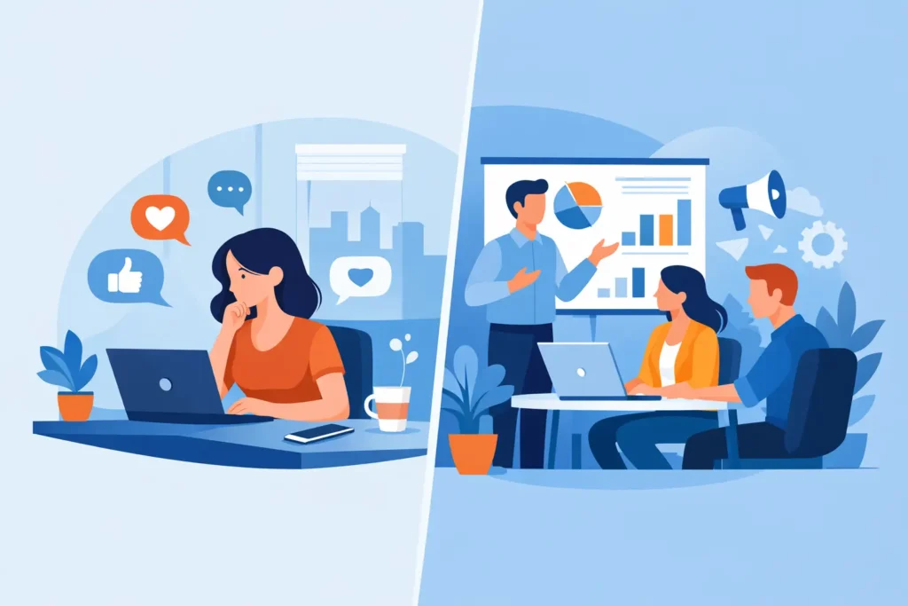 Social media manager o agenzia: quale scegliere Social media manager o agenzia: quale scegliere